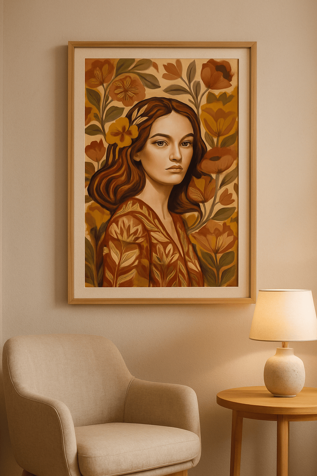 Anna Gaze Schilderij — sfeerbeeld in interieur