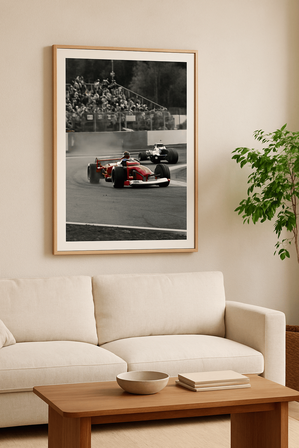Achtervolging in Rood Schilderij — sfeerbeeld in interieur