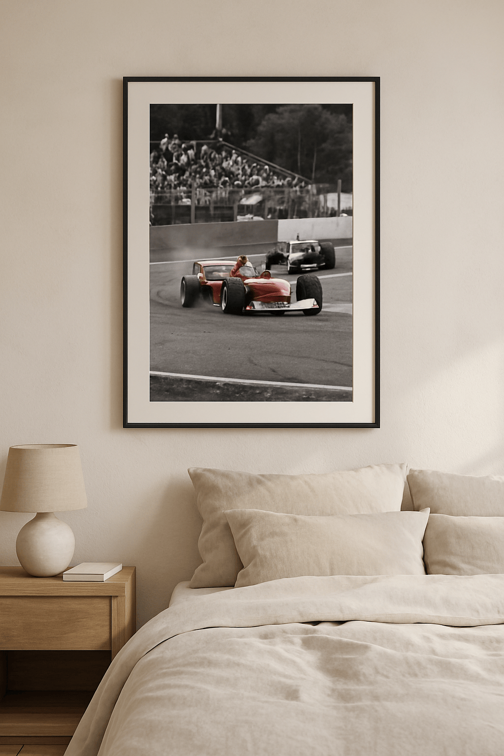 Achtervolging in Rood Schilderij — sfeerbeeld in interieur