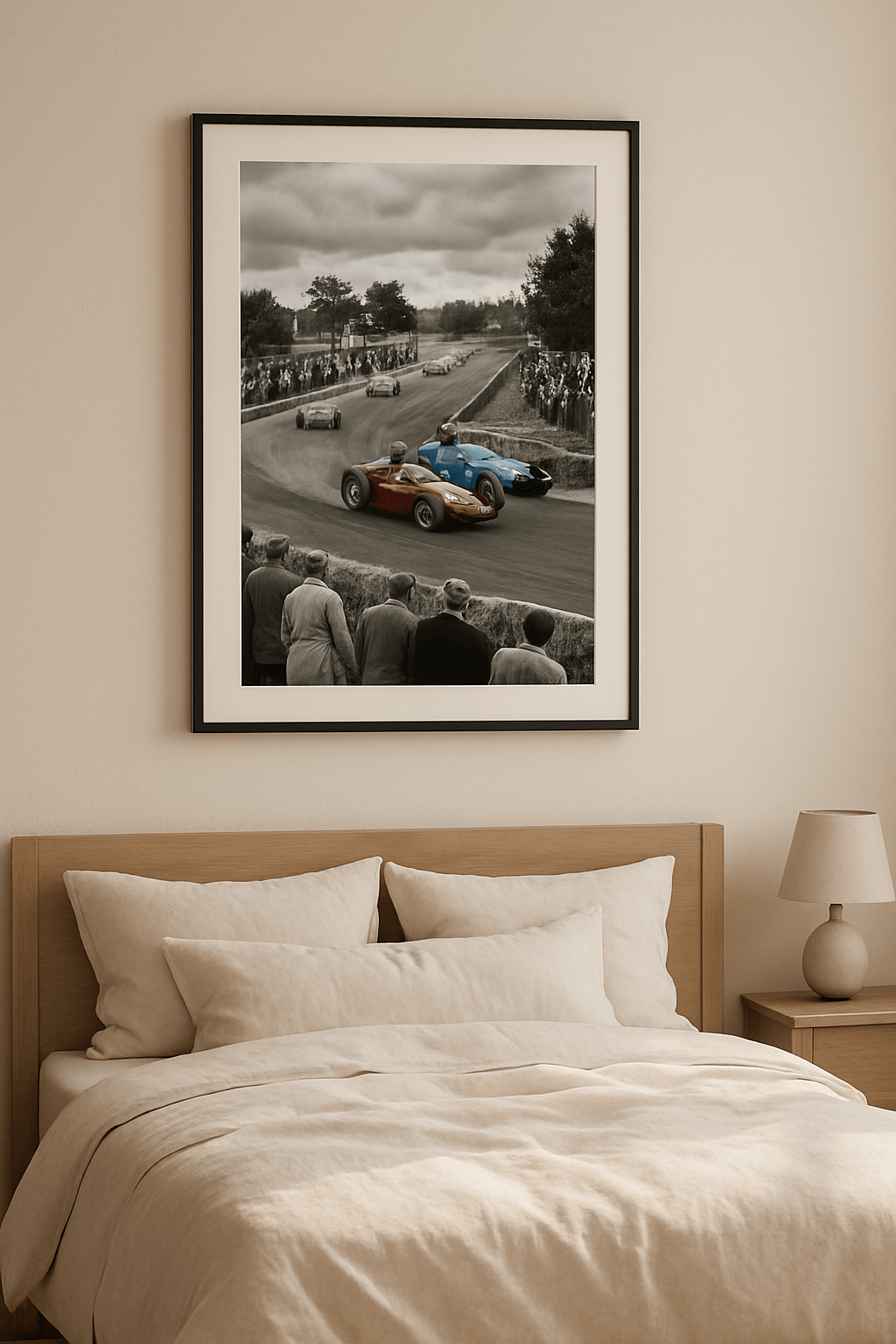 Rood tegen Blauw Schilderij — sfeerbeeld in interieur