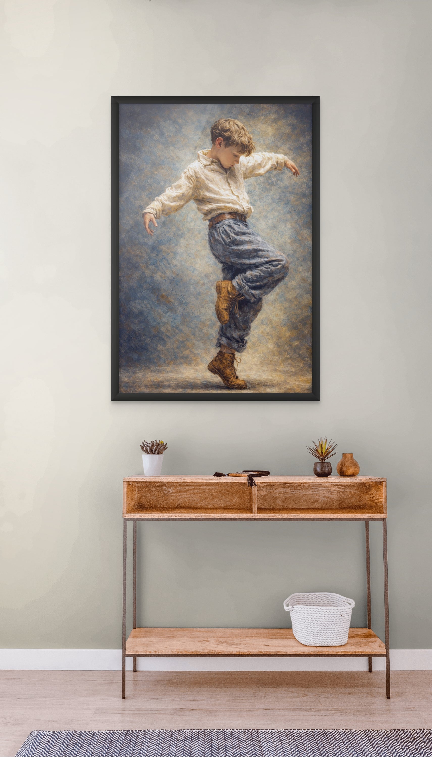 Abstract Dans Wanddecoratie – Dynamische Beweging Canvas Woonkamer Print