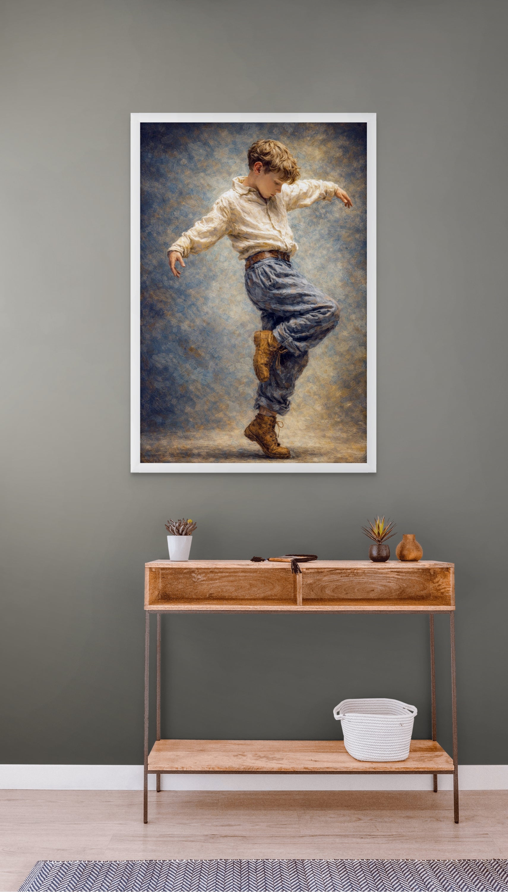 Abstract Dans Wanddecoratie – Dynamische Beweging Canvas Woonkamer Print