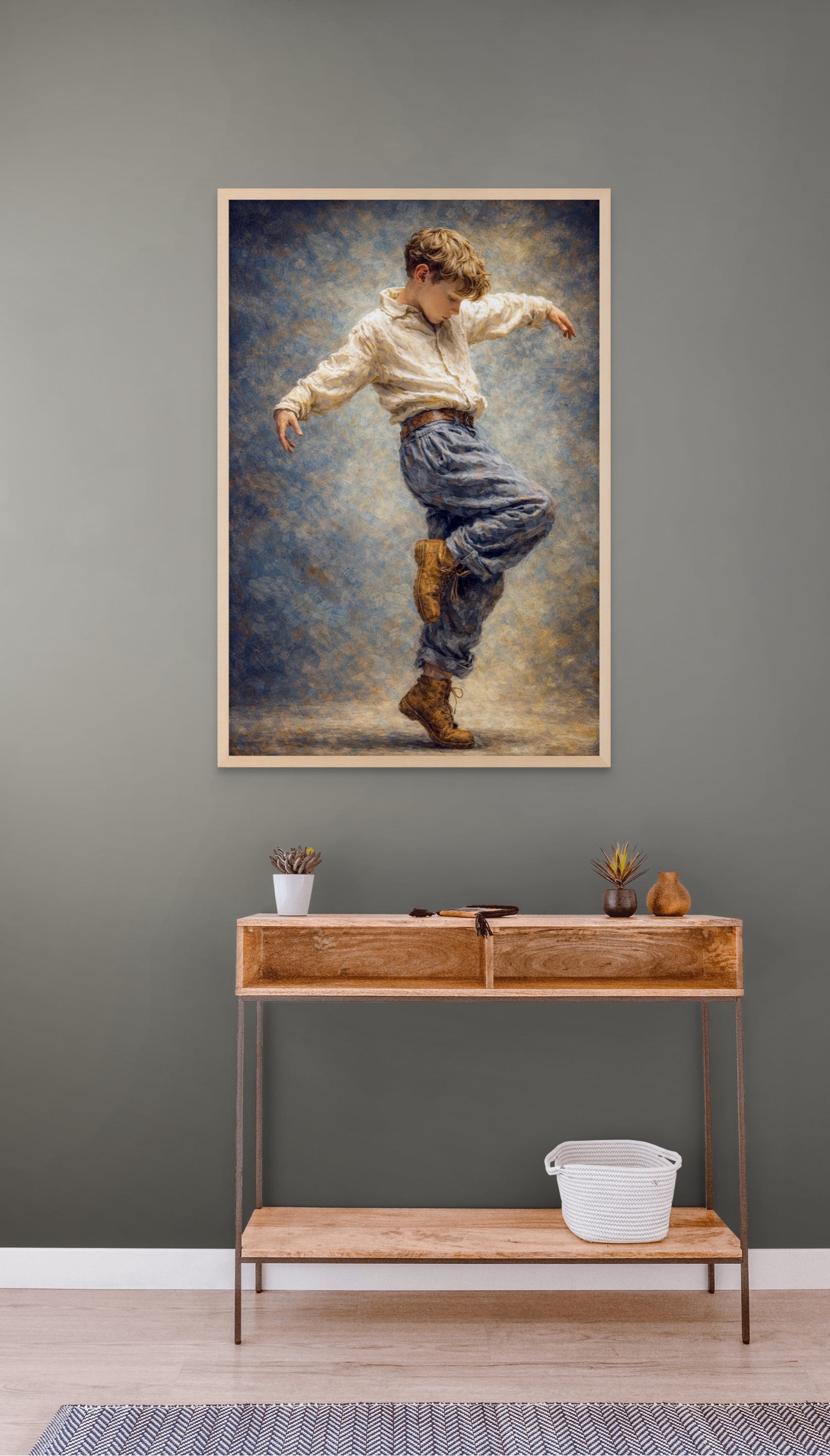 Abstract Dans Wanddecoratie – Dynamische Beweging Canvas Woonkamer Print