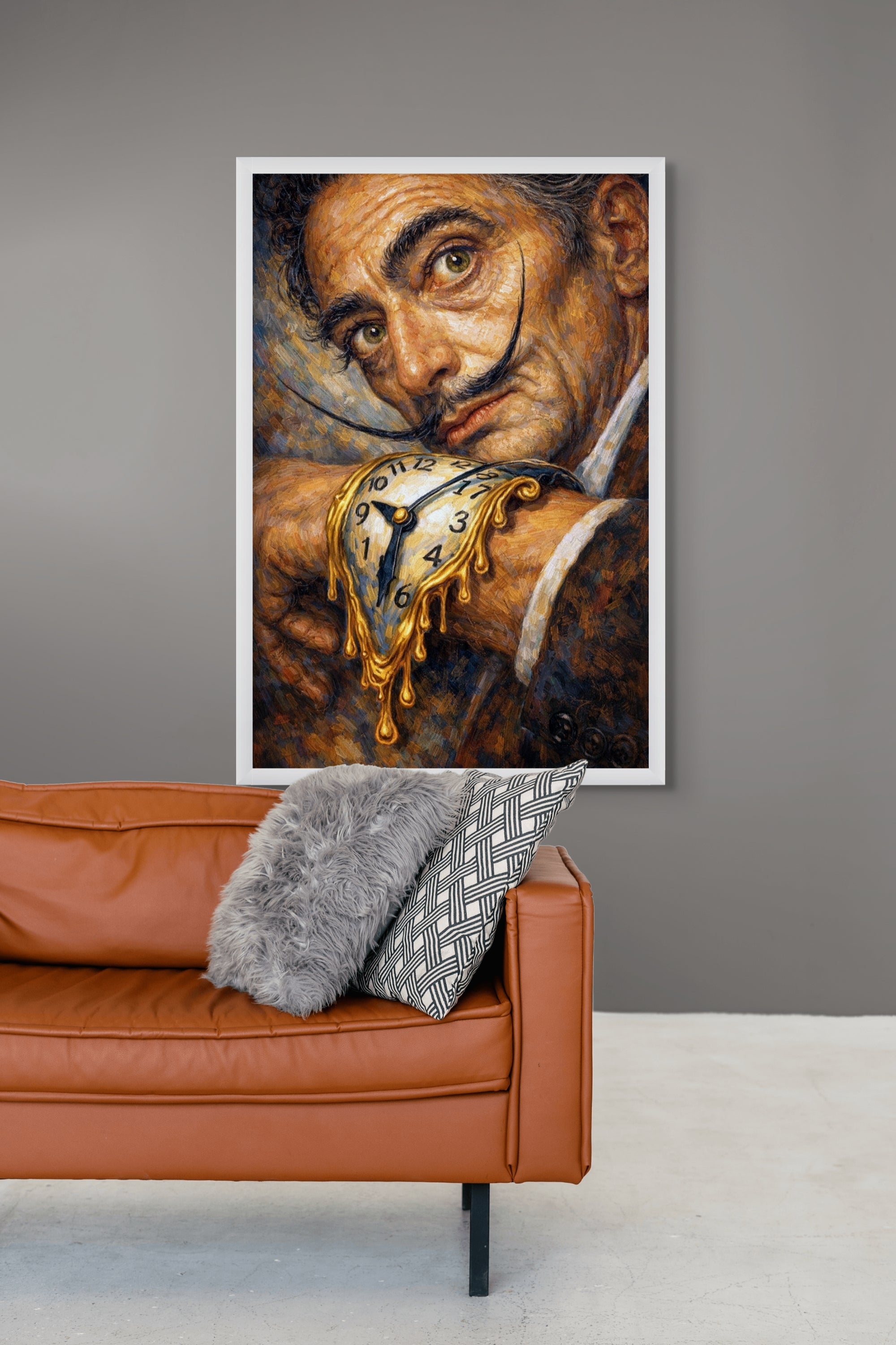 Smeltende Klok Surrealistisch Wanddecoratie – Abstract Kunst Canvas Print