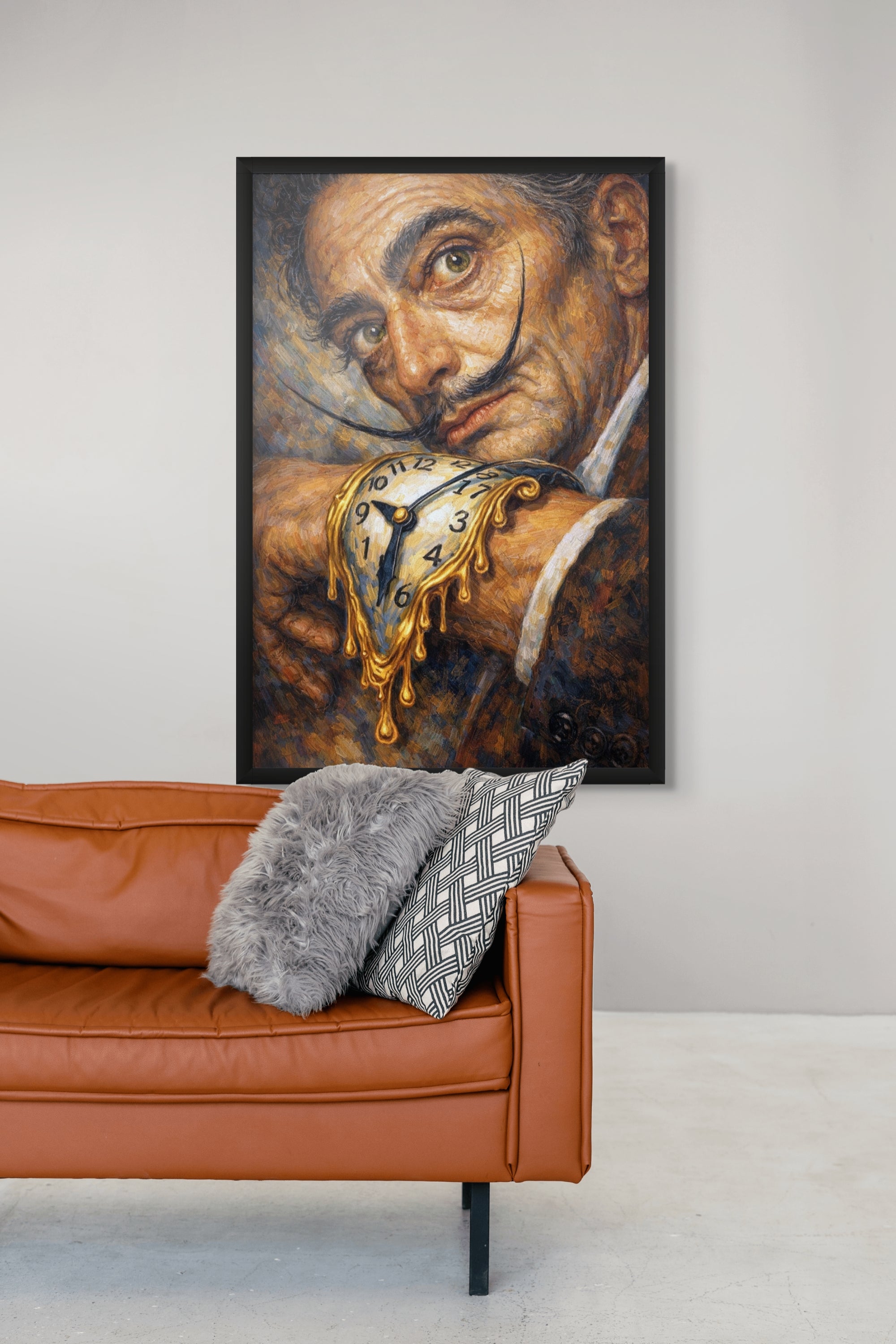 Smeltende Klok Surrealistisch Wanddecoratie – Abstract Kunst Canvas Print