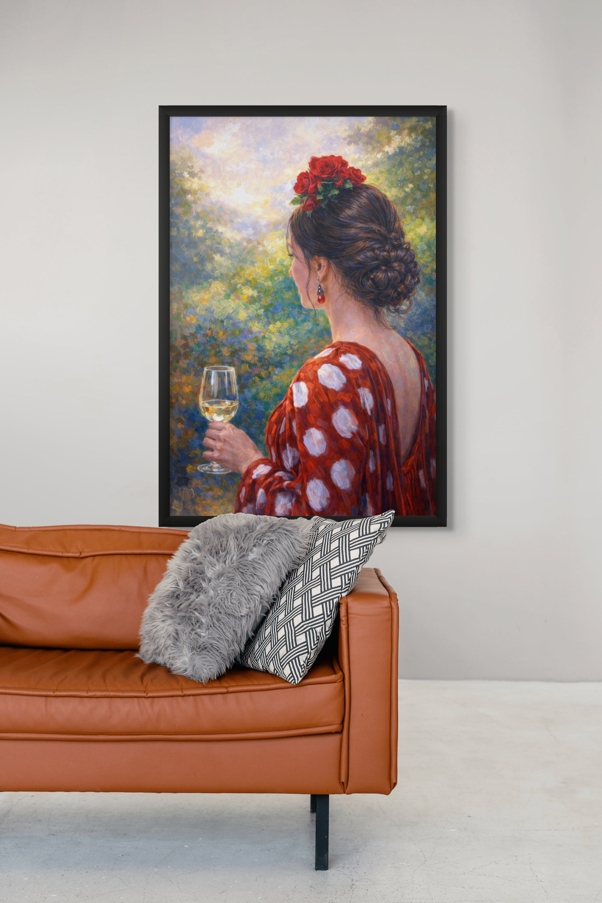 Rosé Wijn Wanddecoratie Sevilla – Sfeervolle Keuken Canvas Print