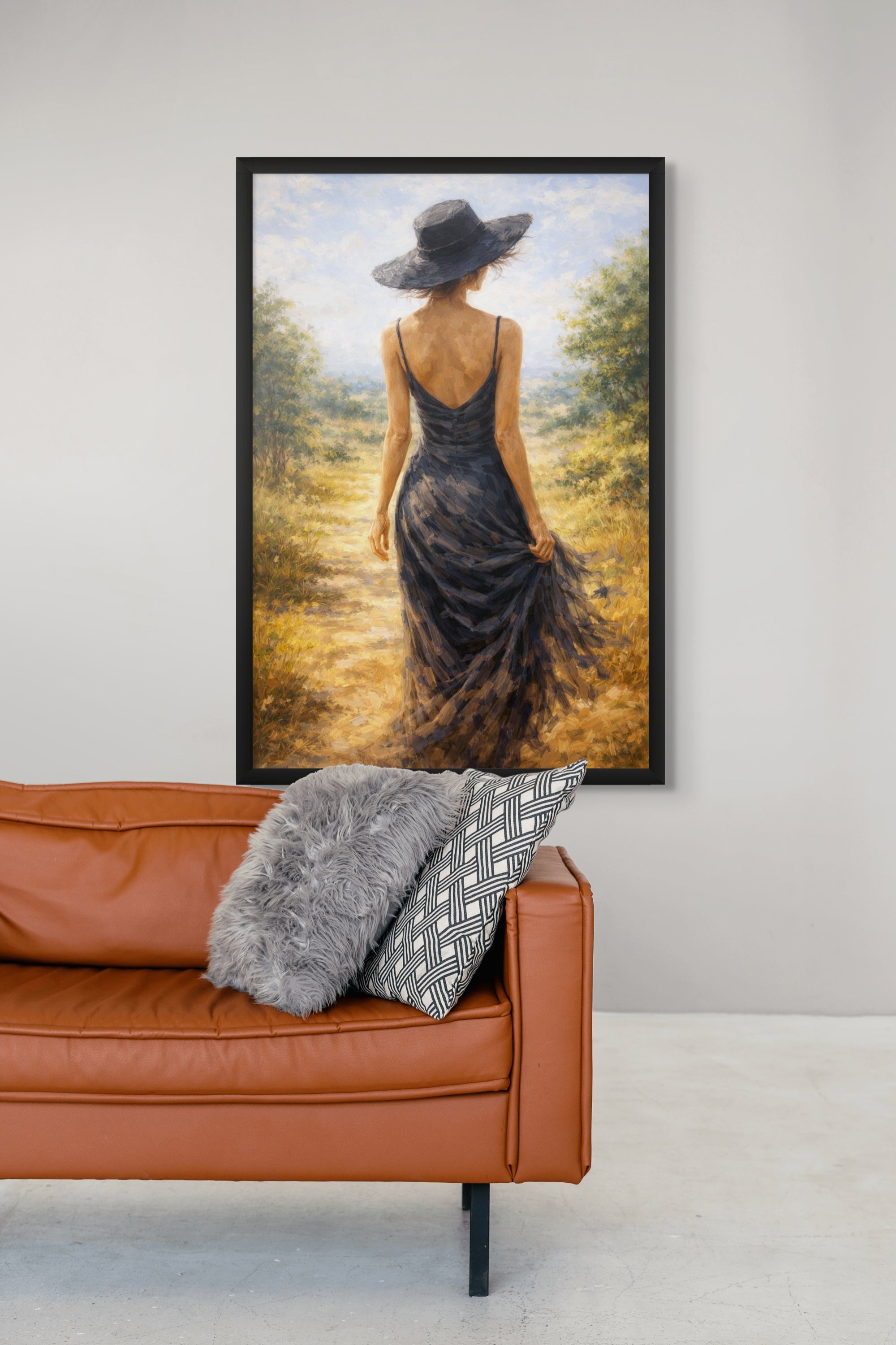 Natuur Landschap Wanddecoratie Weide – Sfeervolle Canvas Woonkamer Print