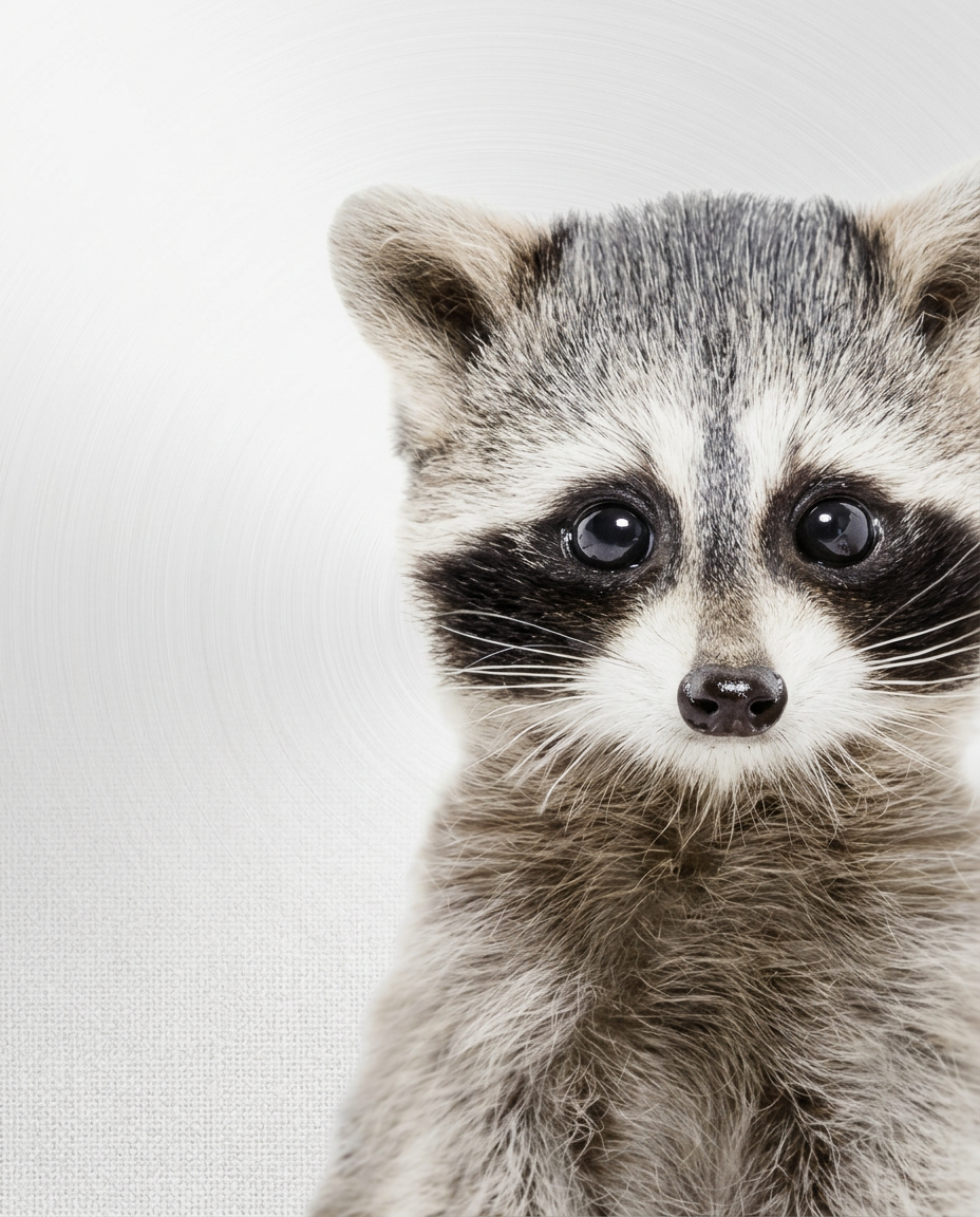 Bandiet met Knuffelogen wanddecoratie met schattig dier met grote ogen