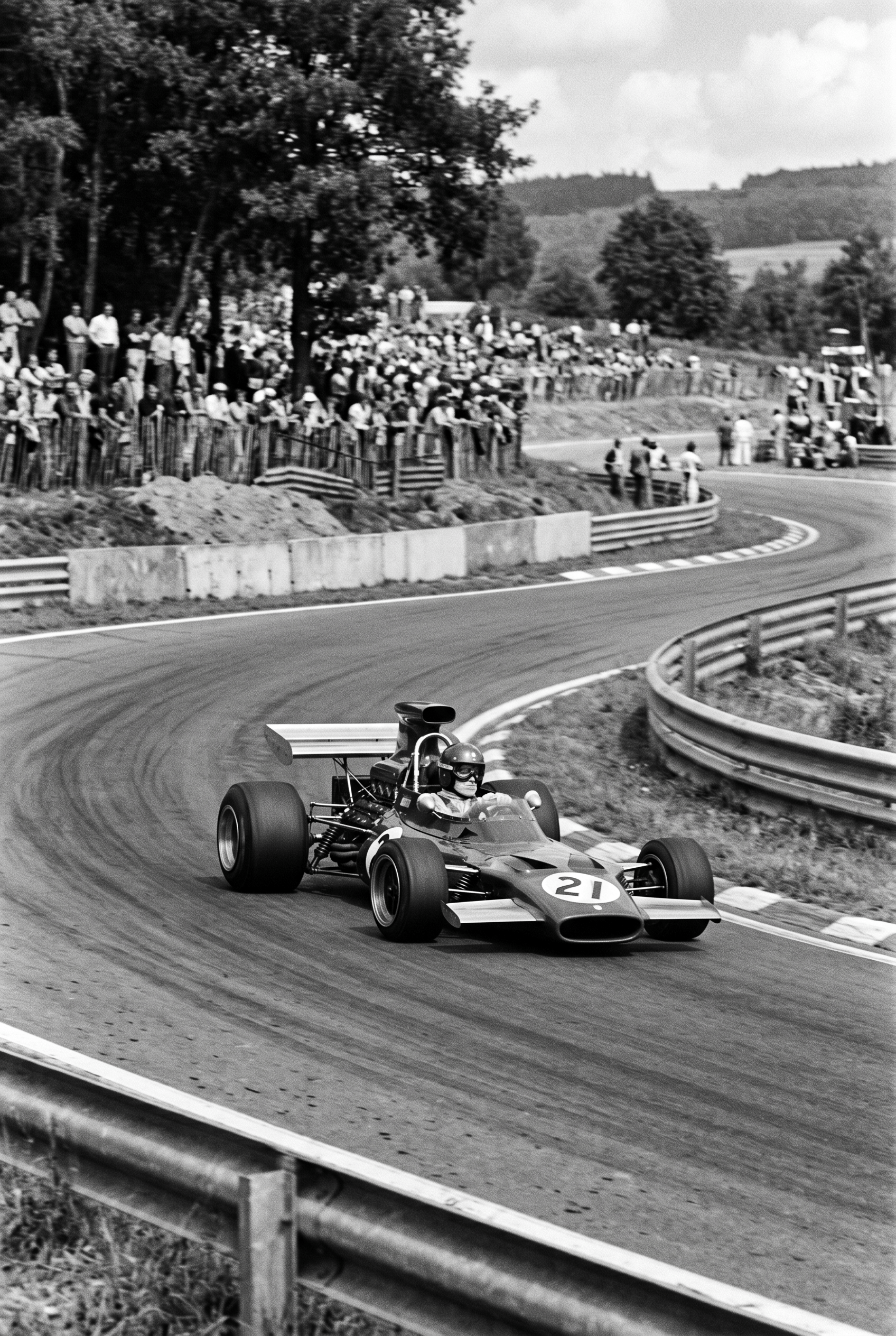 Bergrit – vintage motorsport wanddecoratie