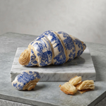 Blauw Gebakken Geluk wanddecoratie met gebak in blauwtinten