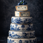 Blauwe Kaastoren Deluxe wanddecoratie met toren van kaas