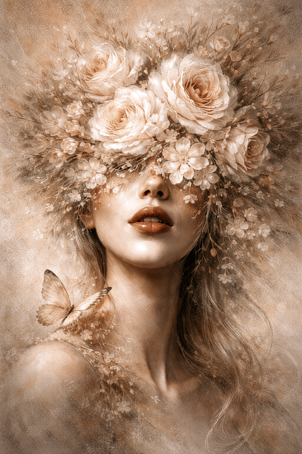 Bloesemdroom zonder Ogen wanddecoratie | ArtifyCanvas