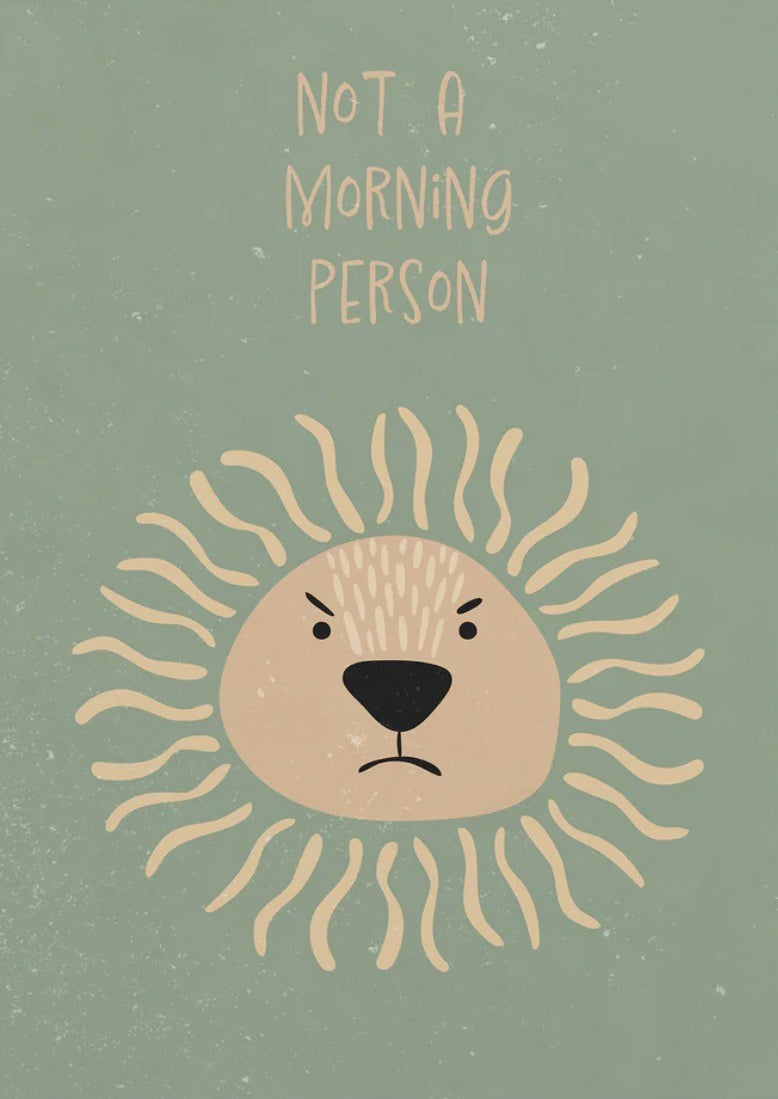 Chagrijnige Zonnesnoet Wanddecoratie – Grappig Dieren Kinderkamer Canvas Print