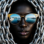 Chrome Harbor Queen Wanddecoratie – Luxe Jacht Canvas Print