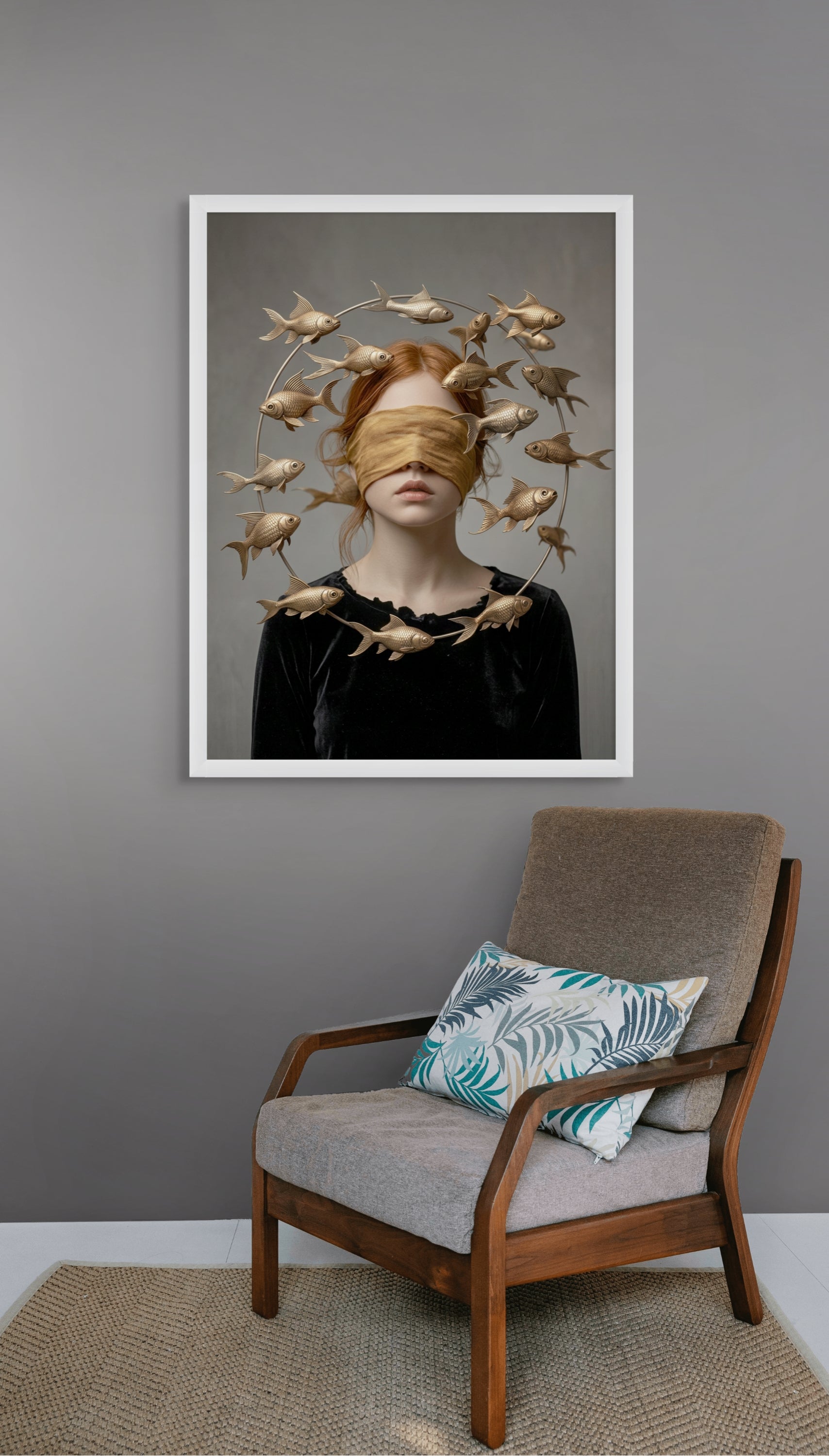 Abstract Cirkel Wanddecoratie – Serene Canvas Woonkamer Print