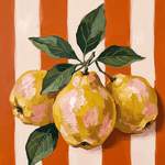 Peren & Strepen Parade Schilderij