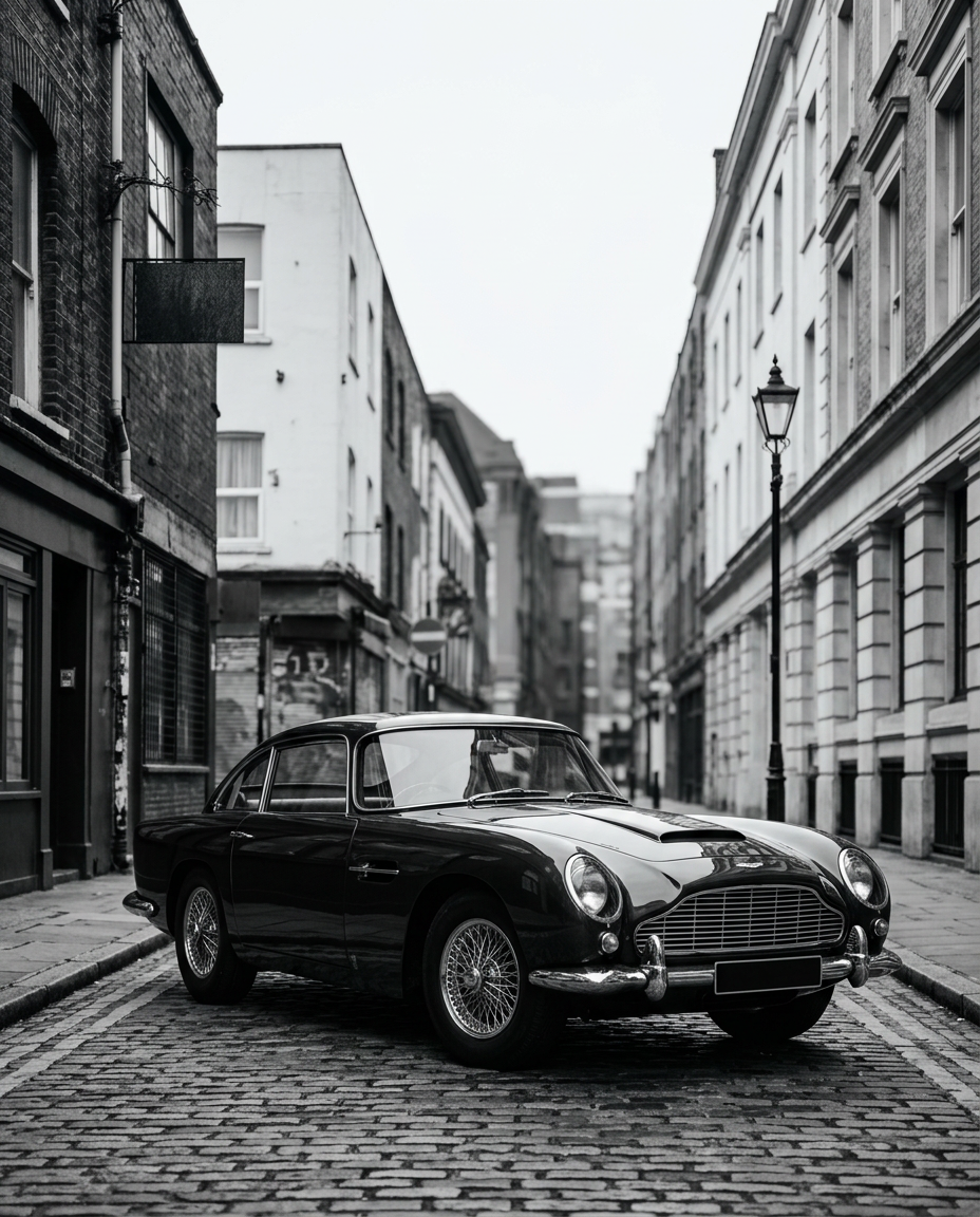 Classic Noir wanddecoratie met tijdloze zwart-wit stadsstraten