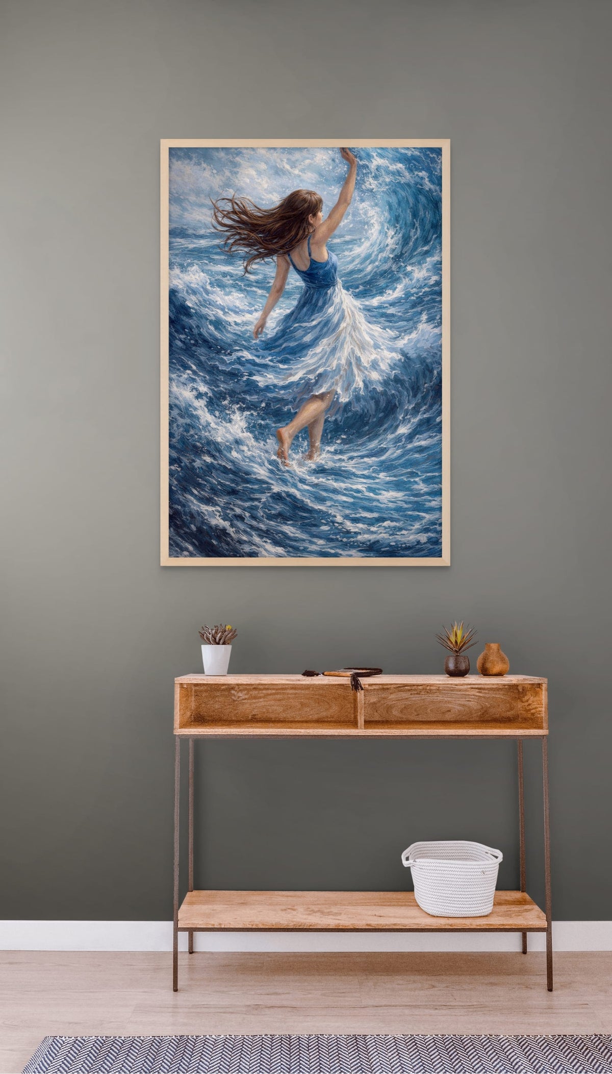 Tanzen mit den Gezeiten – Wandbild auf Leinwand, Aluminium oder Poster