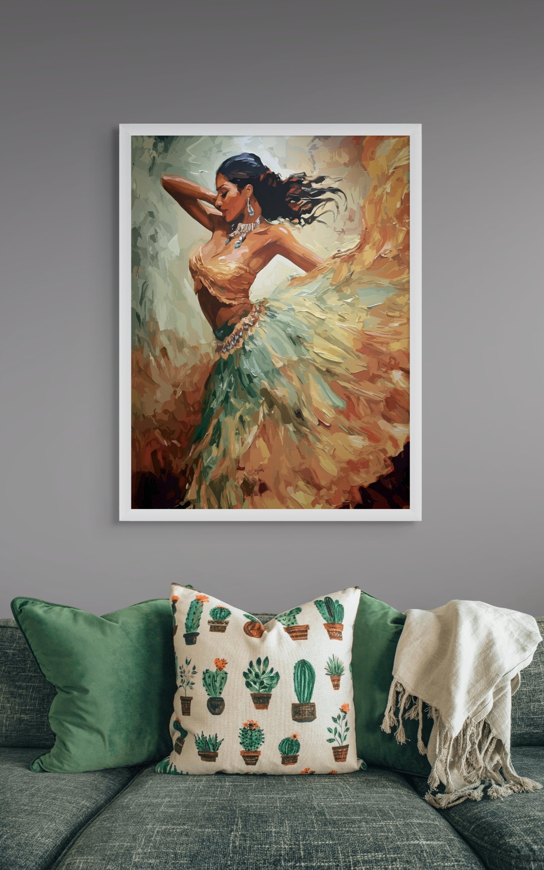 Flamenco Dans Wanddecoratie – Vurige Danser Canvas Print