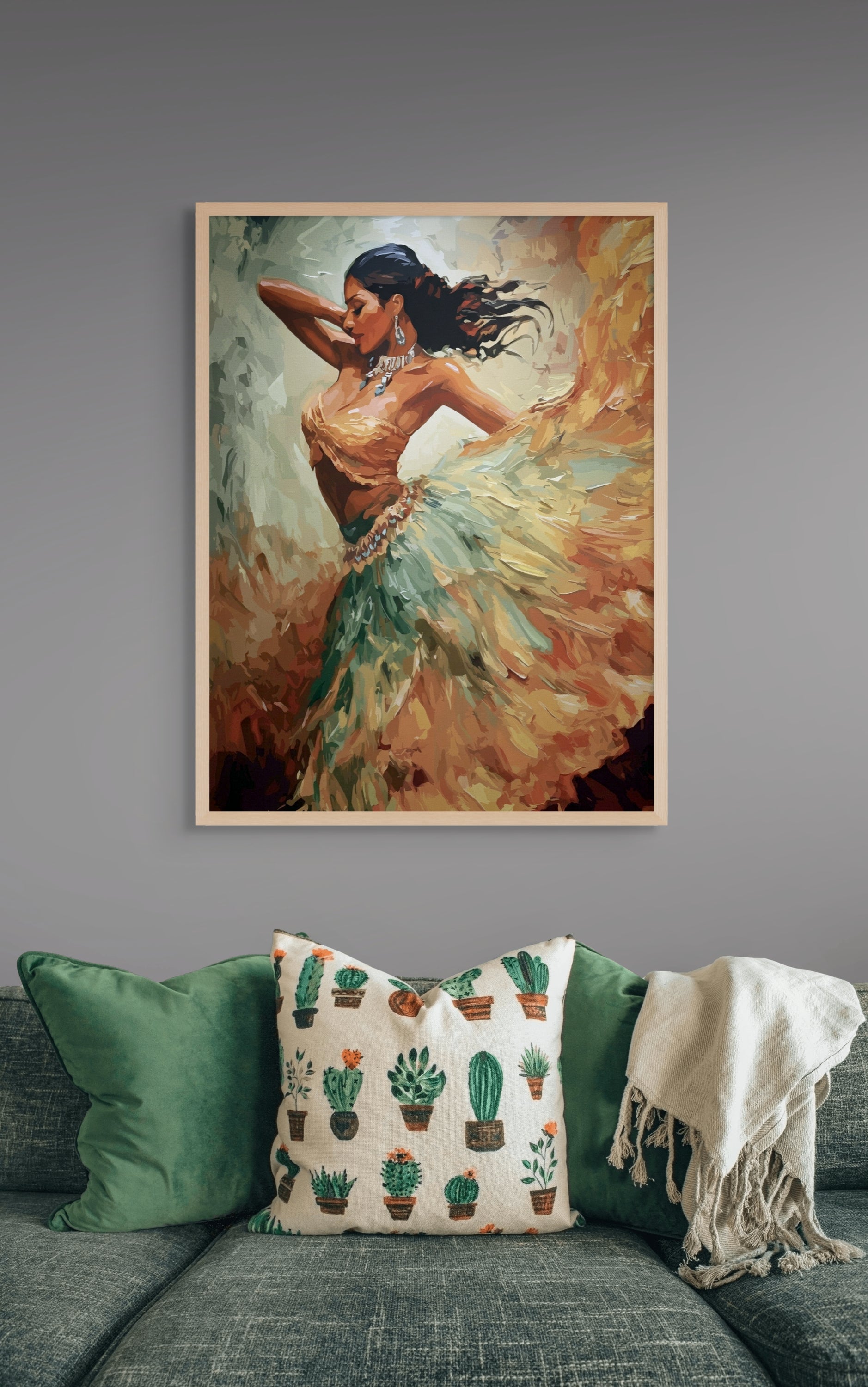 Flamenco Dans Wanddecoratie – Vurige Danser Canvas Print