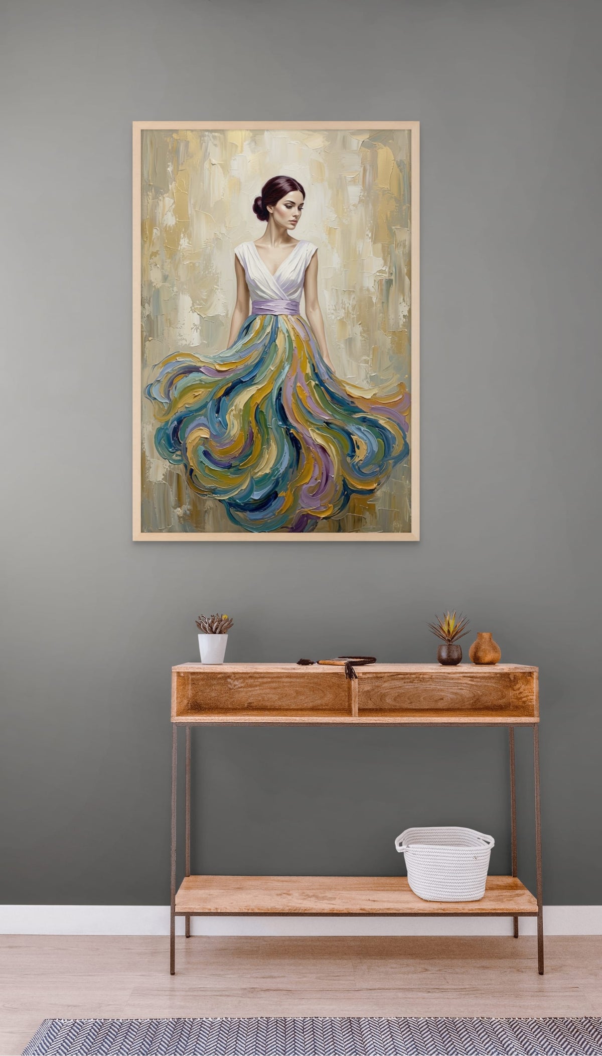 Dans van Zijdezachte Kleuren wanddecoratie | ArtifyCanvas