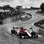 De Laatste Bocht – vintage motorsport wanddecoratie
