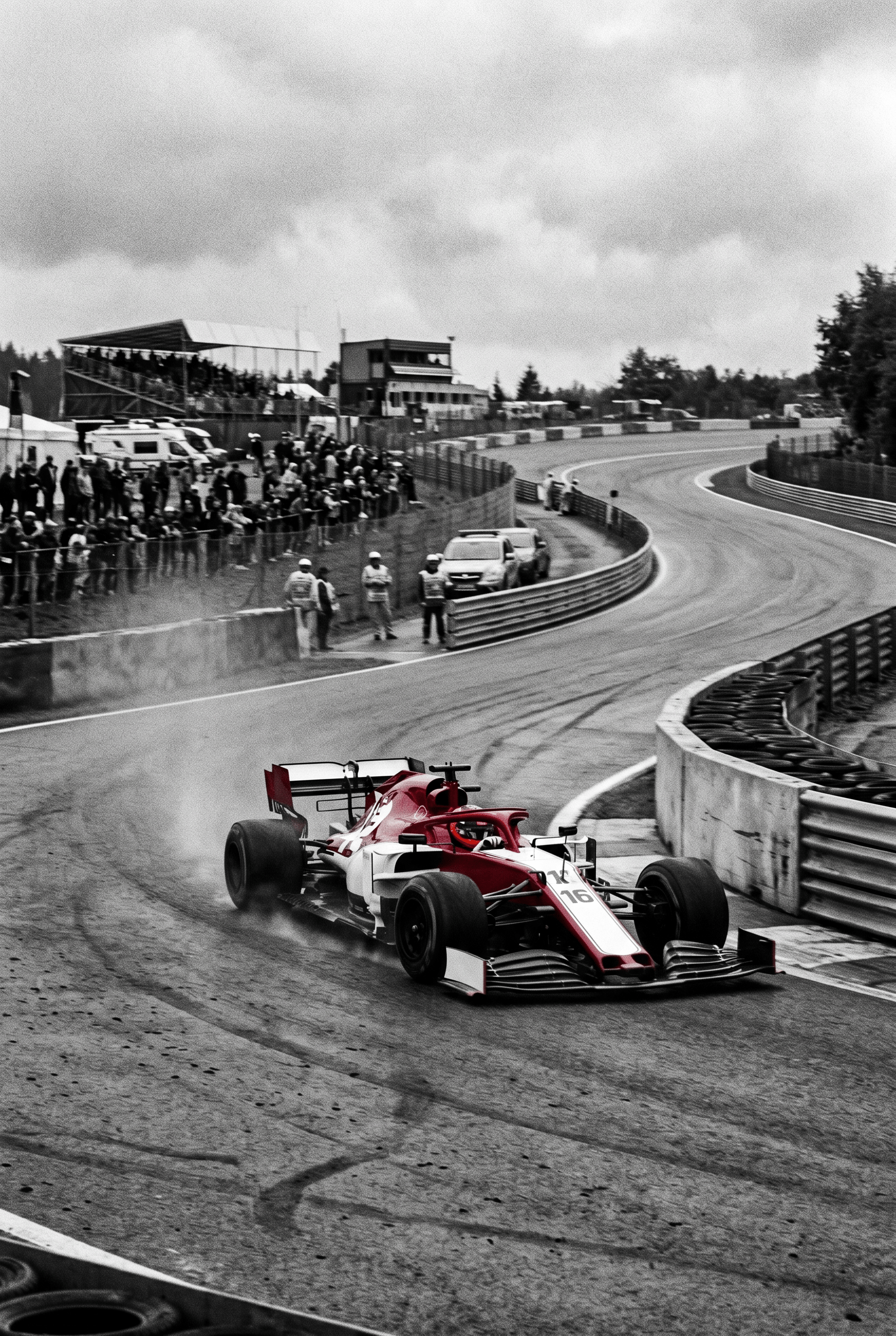 De Laatste Bocht – vintage motorsport wanddecoratie