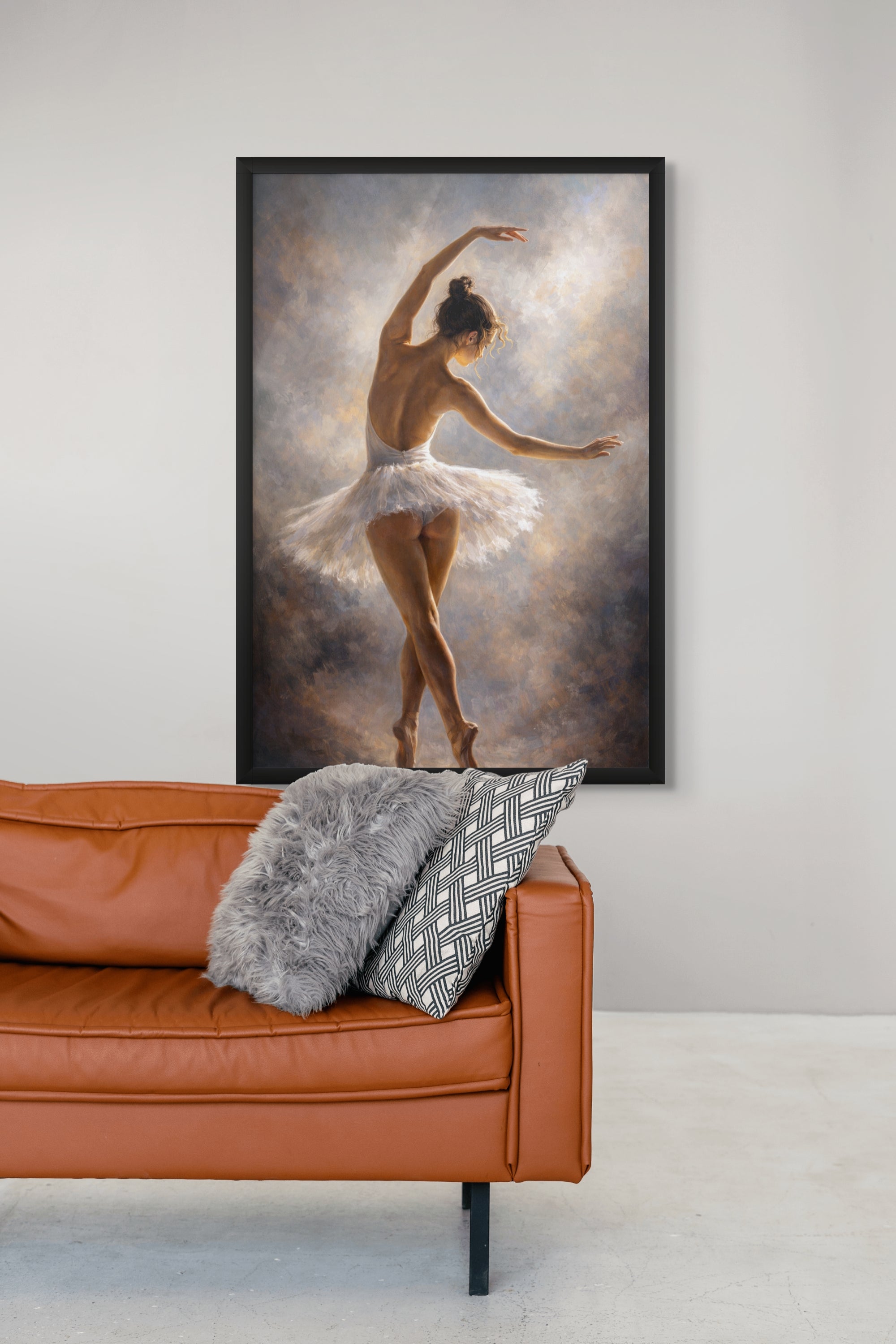 Elegante Prima Ballerina in Stralend Licht
