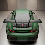 Emerald Apex Rush Wanddecoratie – Sportieve Auto Canvas Print