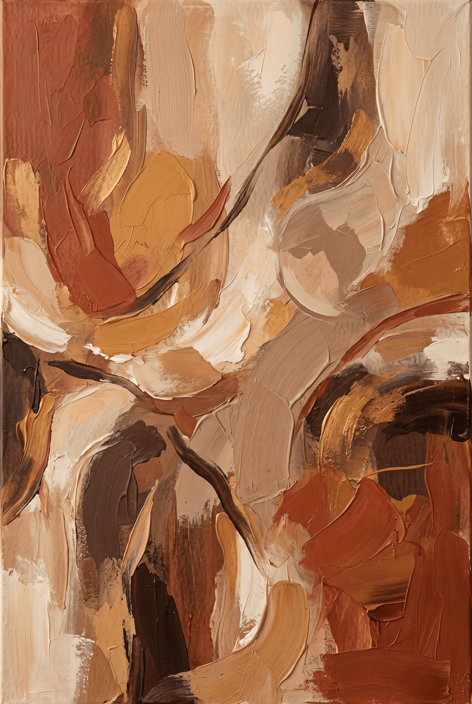 Cream Flake Schilderij