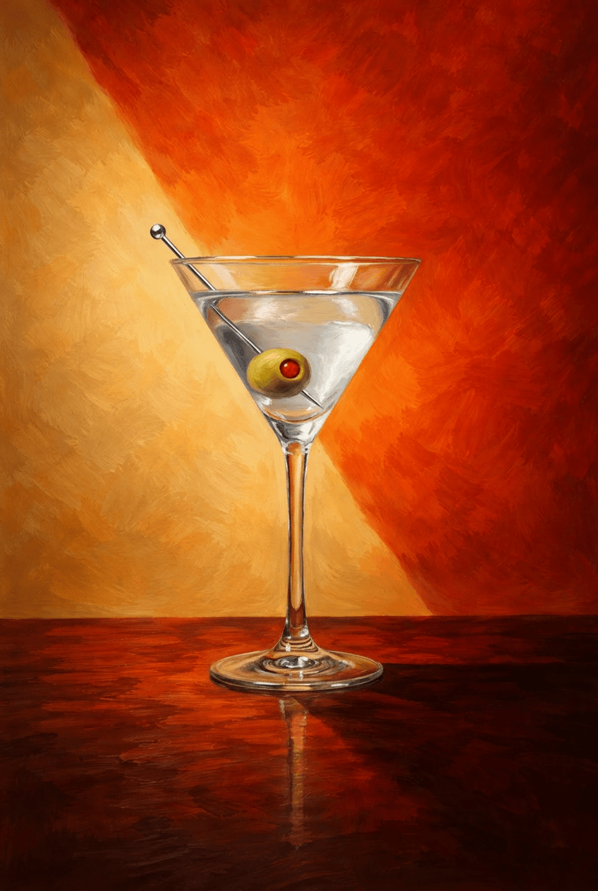 Crimson Elegantie in een Glas Schilderij