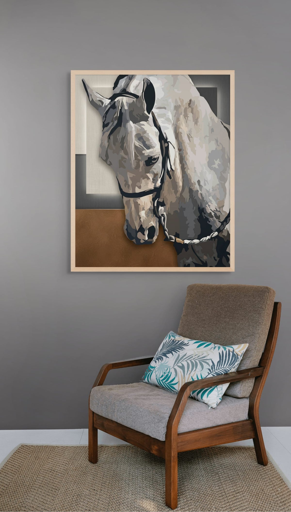 Flüstern des Schimmels – Wandbild auf Leinwand, Aluminium oder Poster