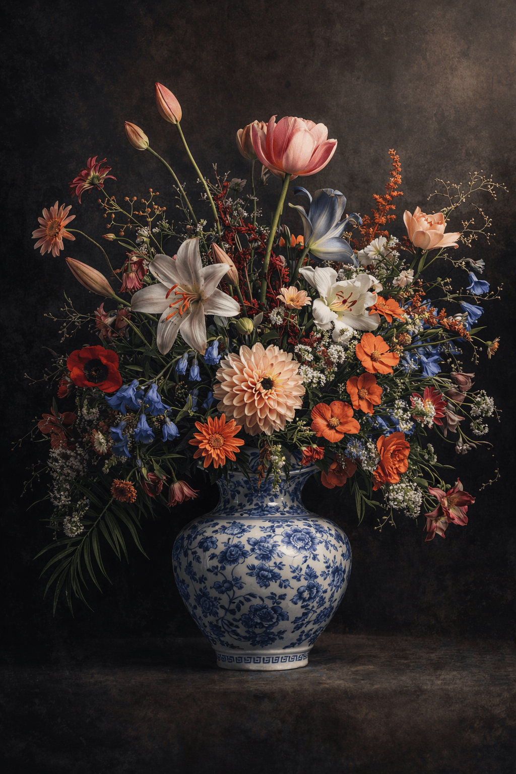 Fluwelen Bloemendroom wanddecoratie | ArtifyCanvas