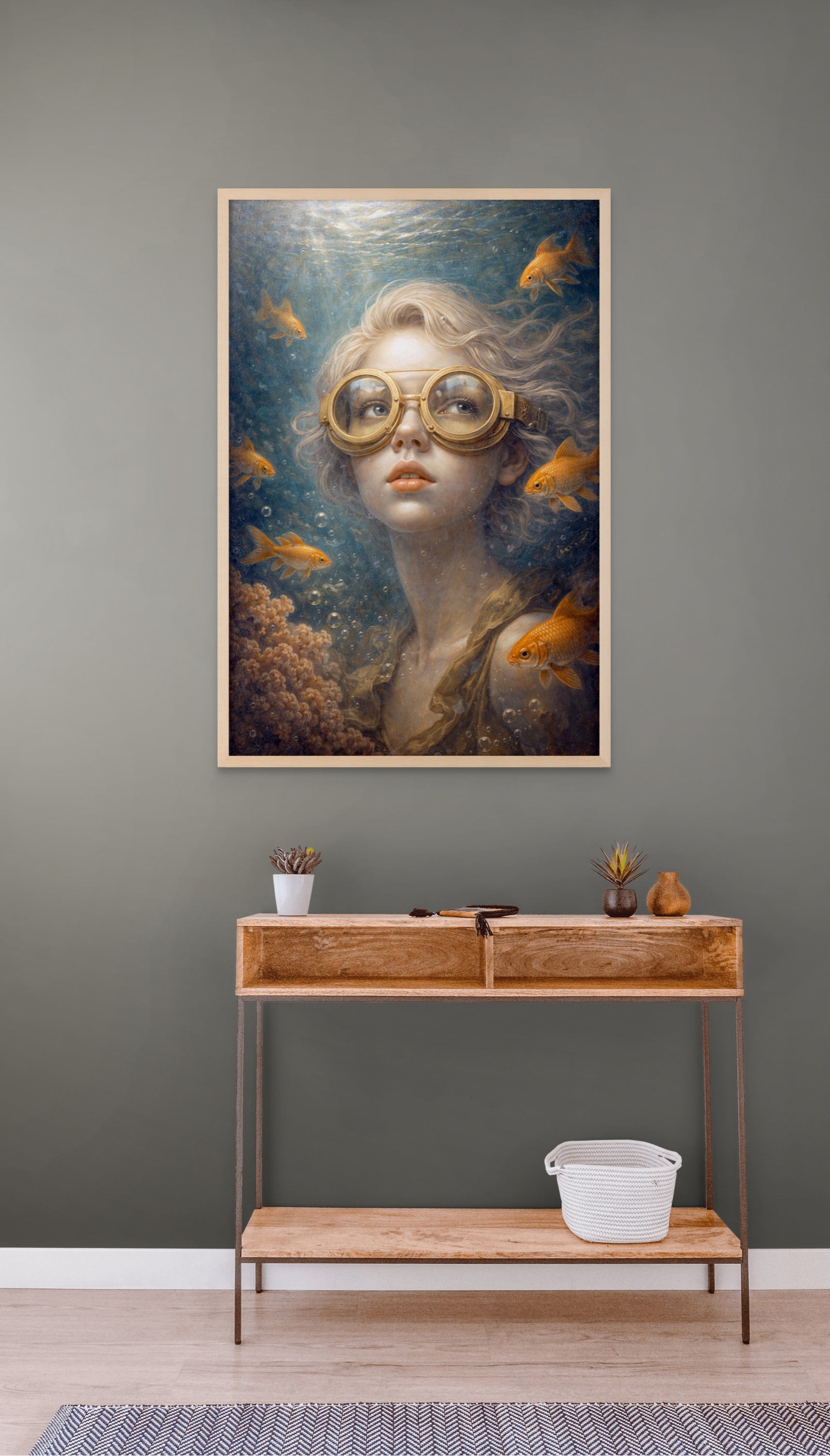 Gouden Droom Sportwagen Wanddecoratie – Luxe Auto Canvas Print