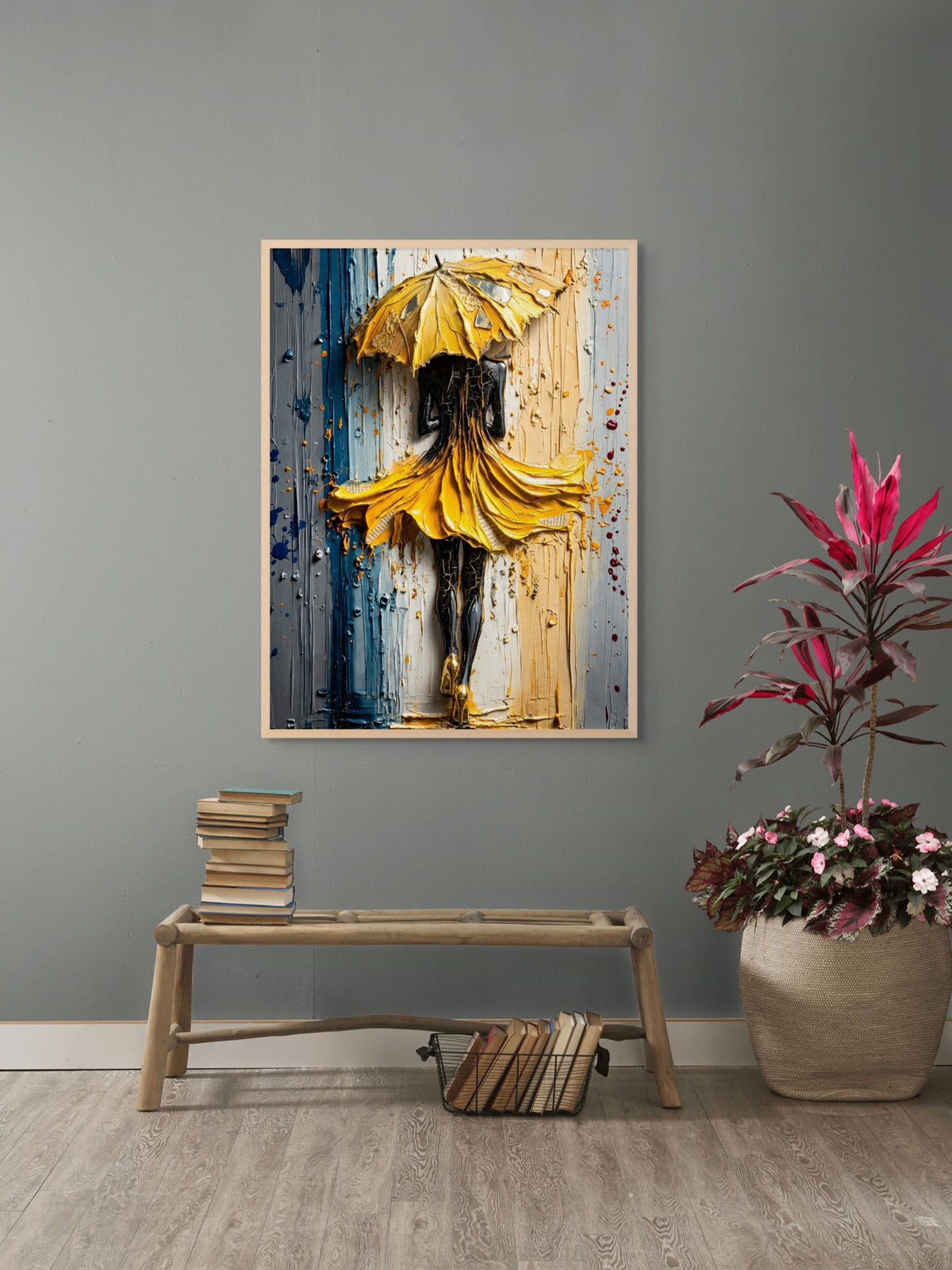 Golden Drip Parade Wanddecoratie | ArtifyCanvas