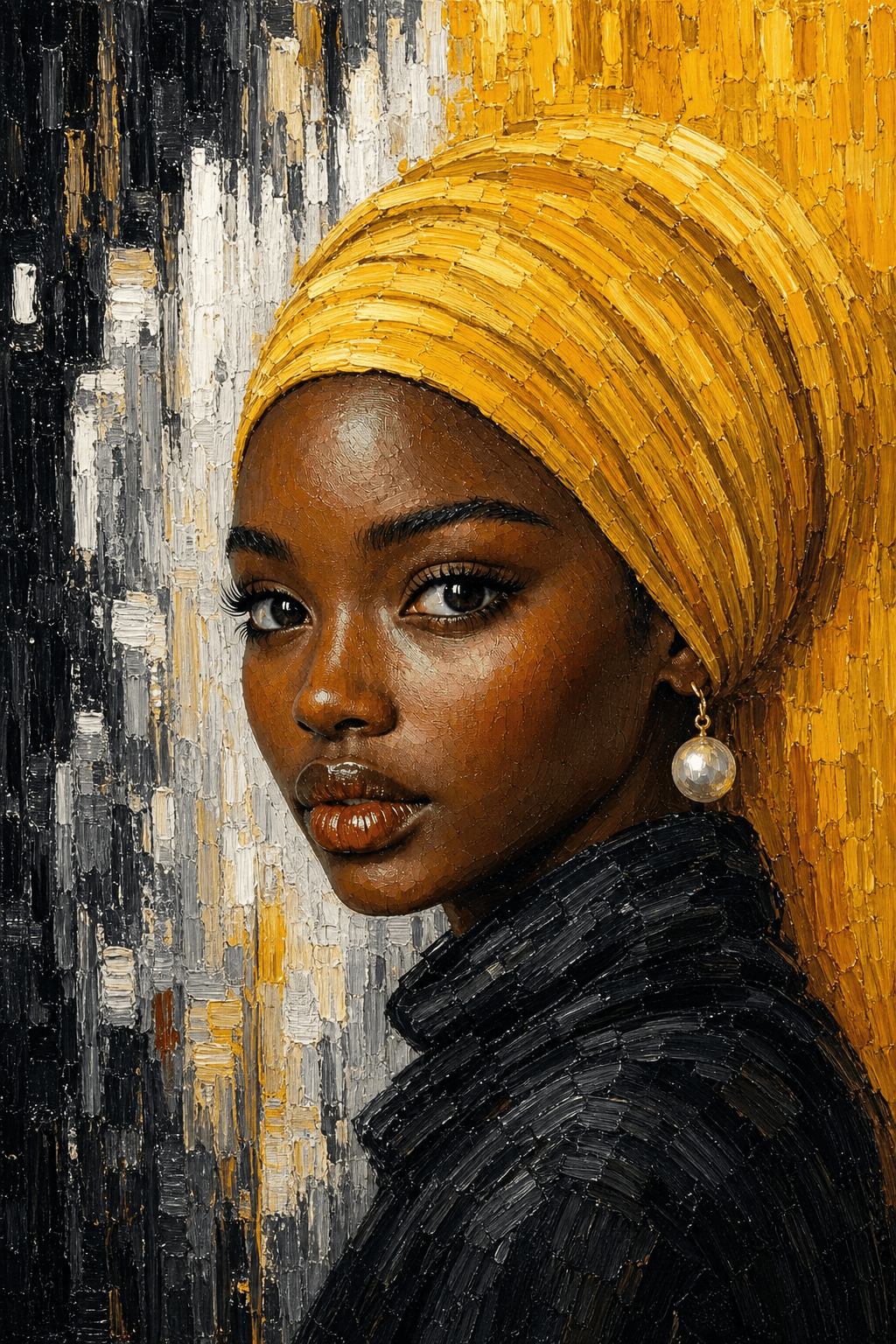 Gouden Tulband Gloed Schilderij