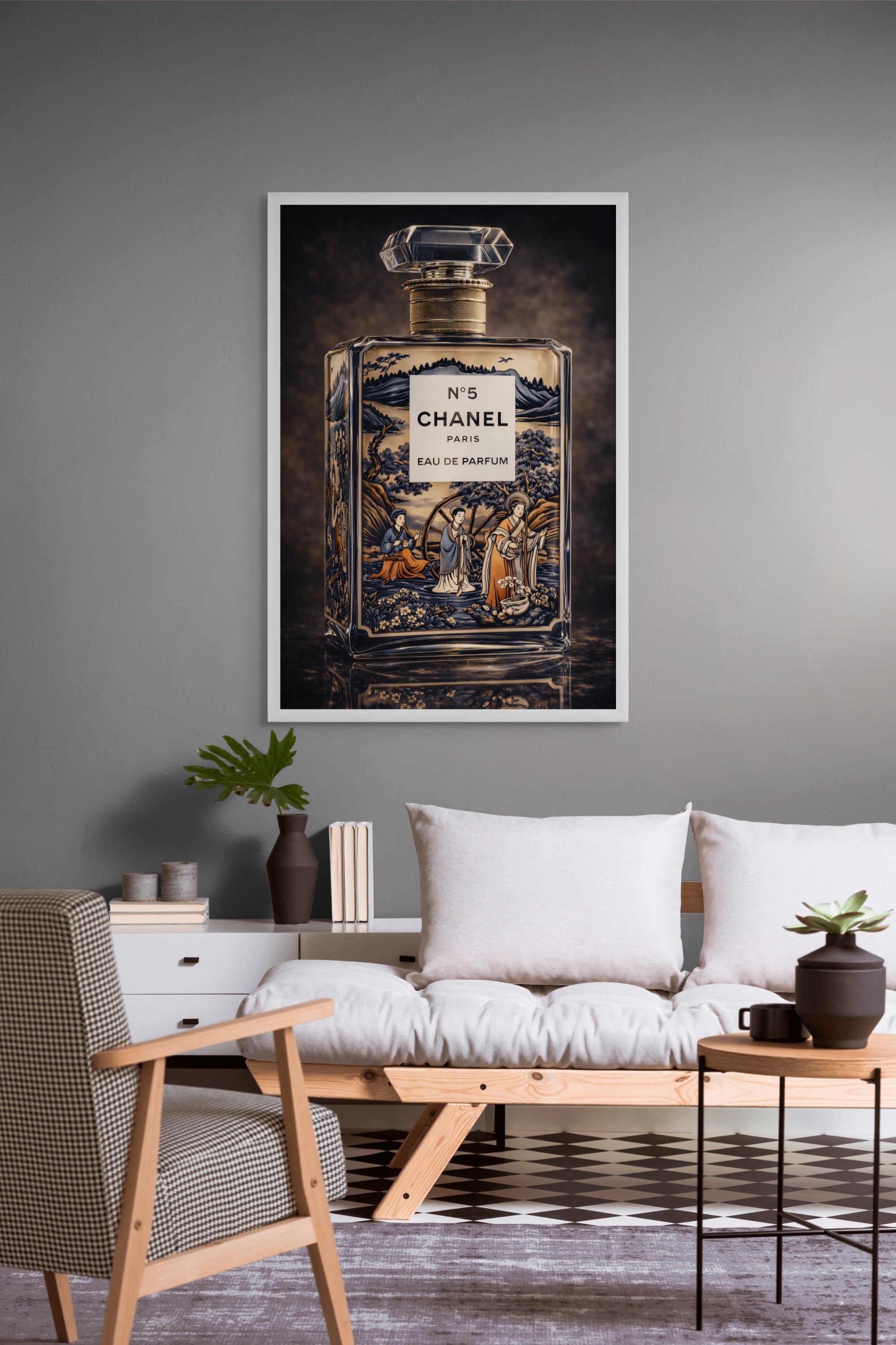 Mondlicht über Porto Celeste – Wandbild auf Leinwand, Aluminium oder Poster