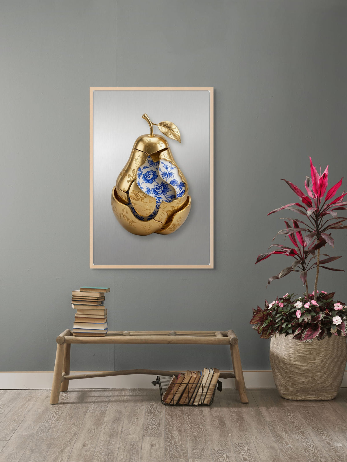 Gouden Peer vol Geheimen Wanddecoratie | ArtifyCanvas