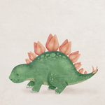 Kleine Dino met Grote Dromen wanddecoratie met schattige kleine dinosaurus vol grote dromen