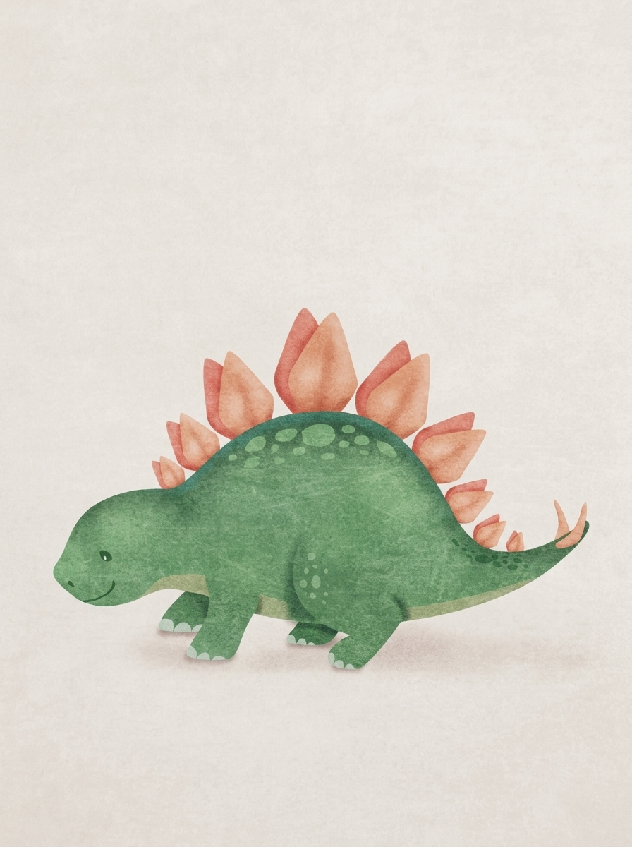 Kleine Dino met Grote Dromen wanddecoratie met schattige kleine dinosaurus vol grote dromen