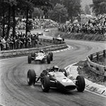 Groene Legende – vintage motorsport wanddecoratie