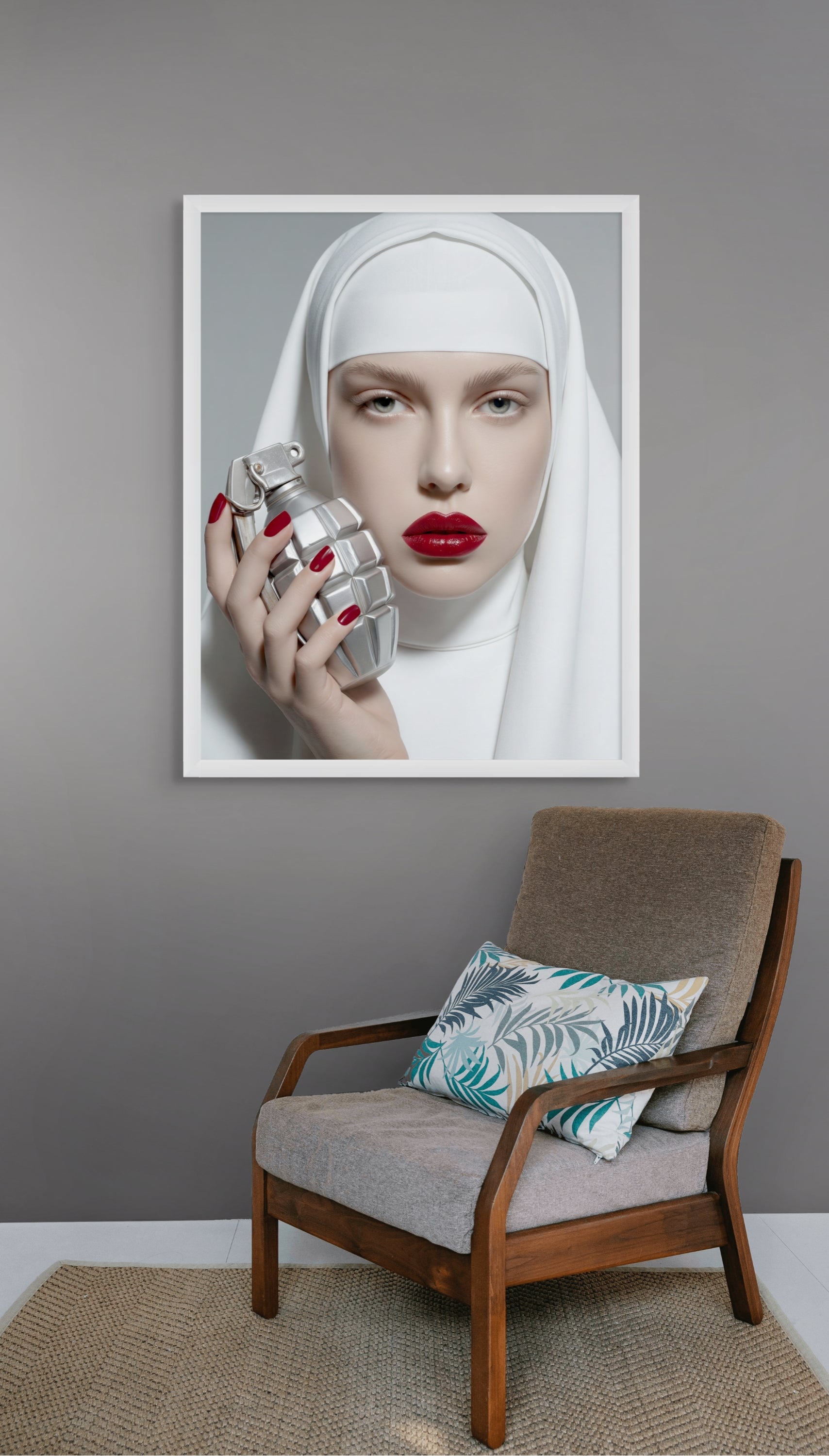 Pop Art Lippen Wanddecoratie – Gedurfde Kunst Canvas Print