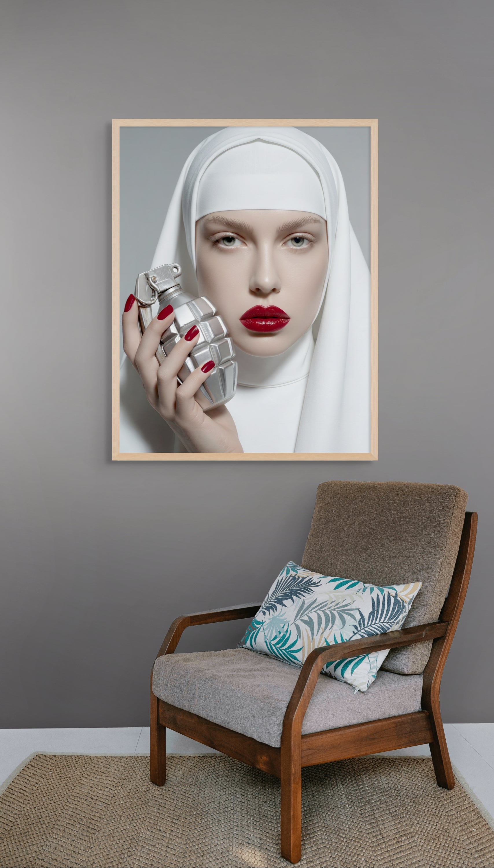 Pop Art Lippen Wanddecoratie – Gedurfde Kunst Canvas Print