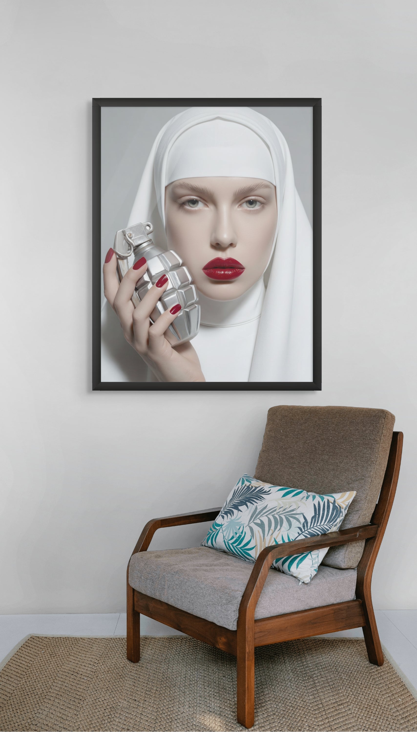 Pop Art Lippen Wanddecoratie – Gedurfde Kunst Canvas Print