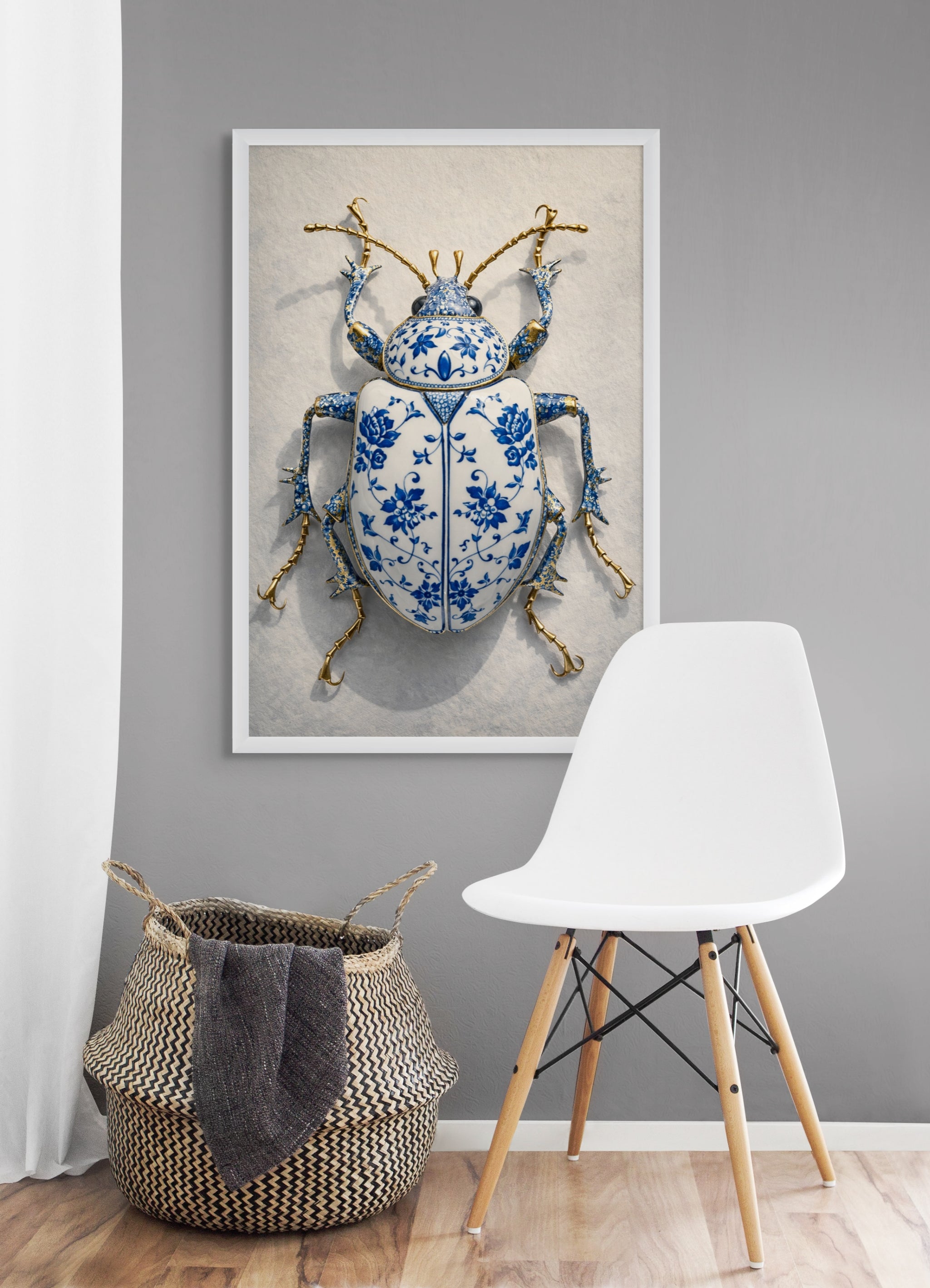 Delfts Blauw Kever Wanddecoratie – Nederlandse Kunst Canvas Print