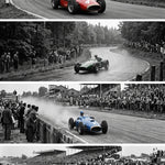 Klassiek Kwartet – vintage motorsport wanddecoratie