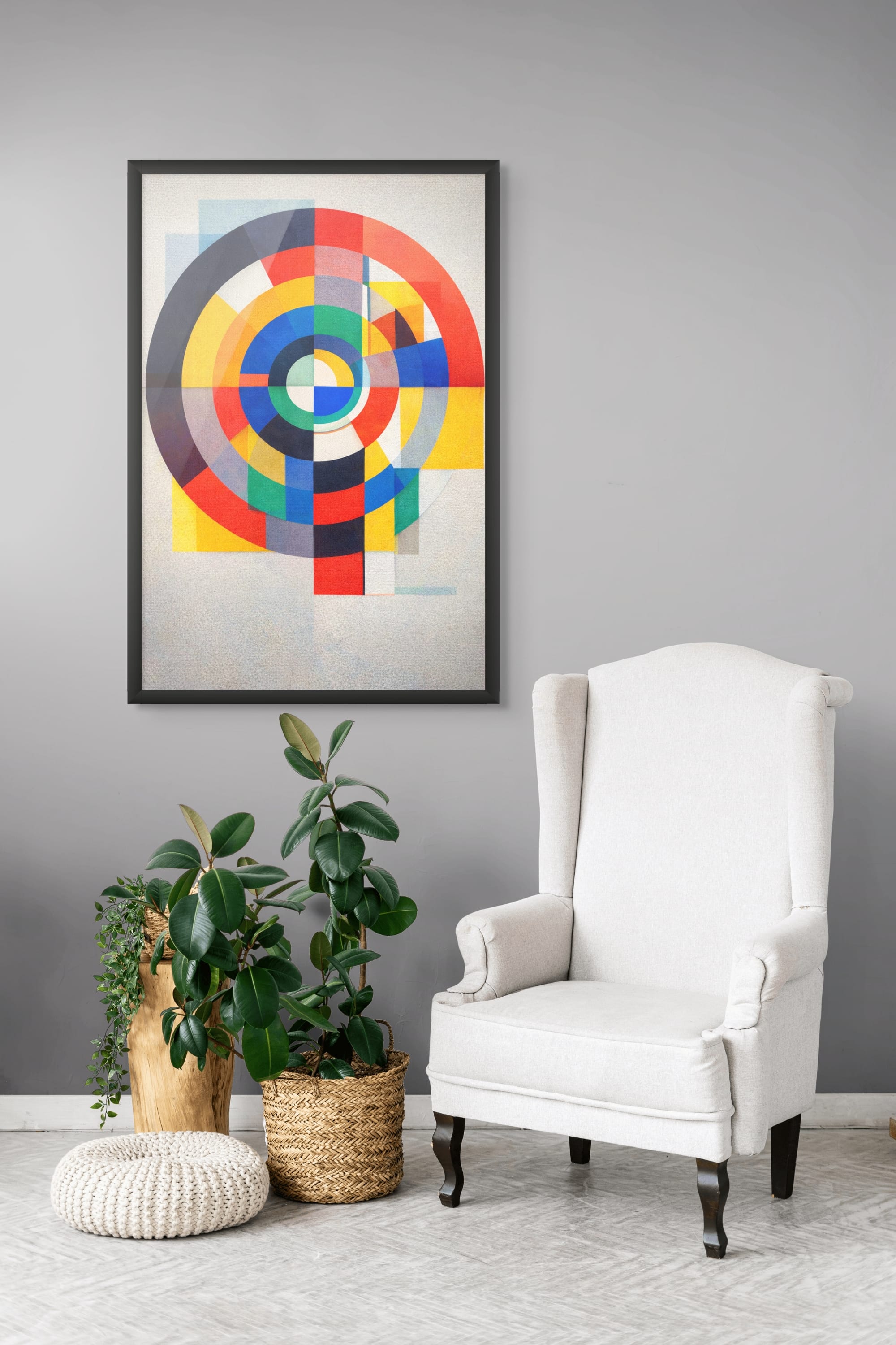 Kleurenrad van Middernacht Schilderij