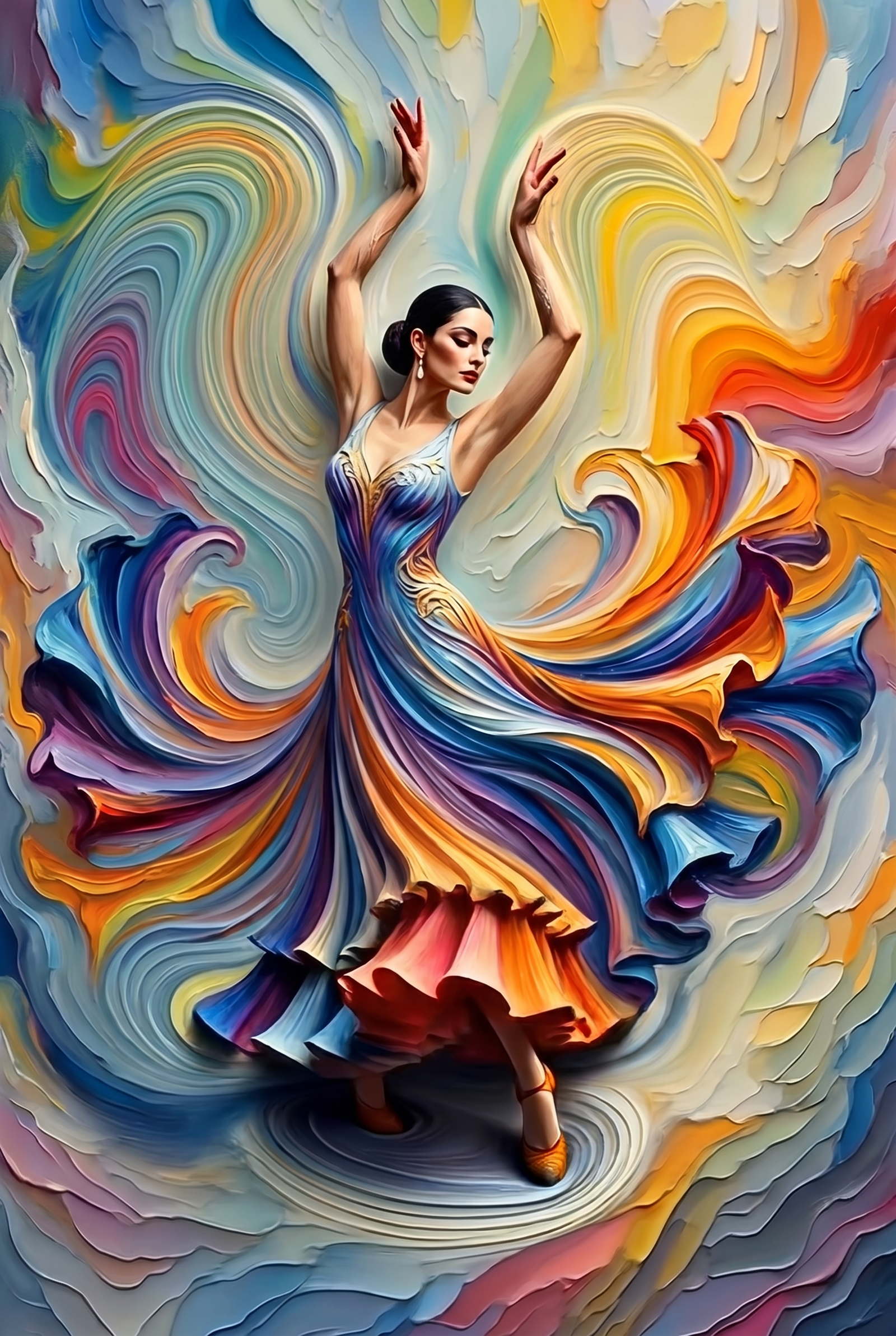 Kleurenstorm op Hakken Wanddecoratie – Fashion Pop Art Canvas Print