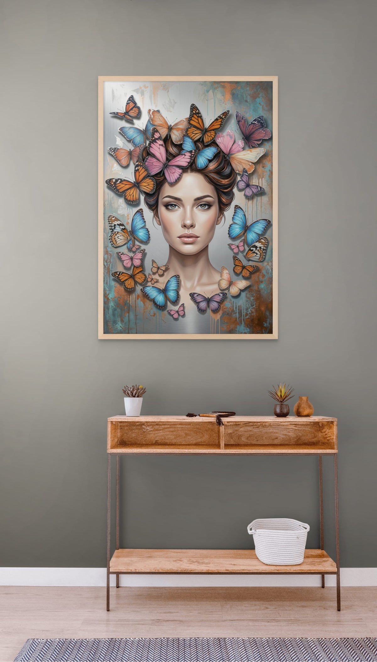 Koningin van de Vlinderstorm Schilderij
