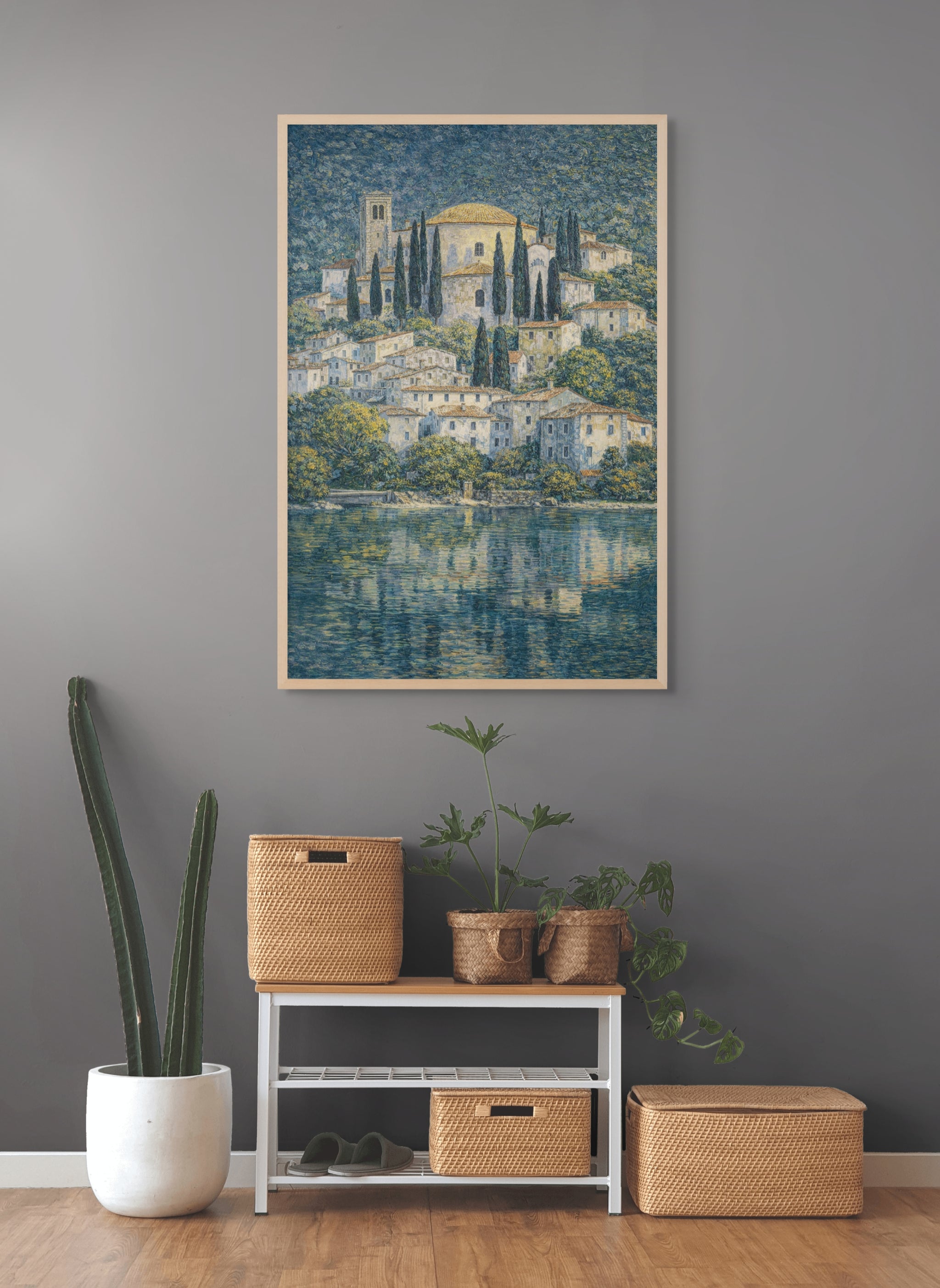 Turquoise Lagune Wanddecoratie – Tropisch Water Canvas Print